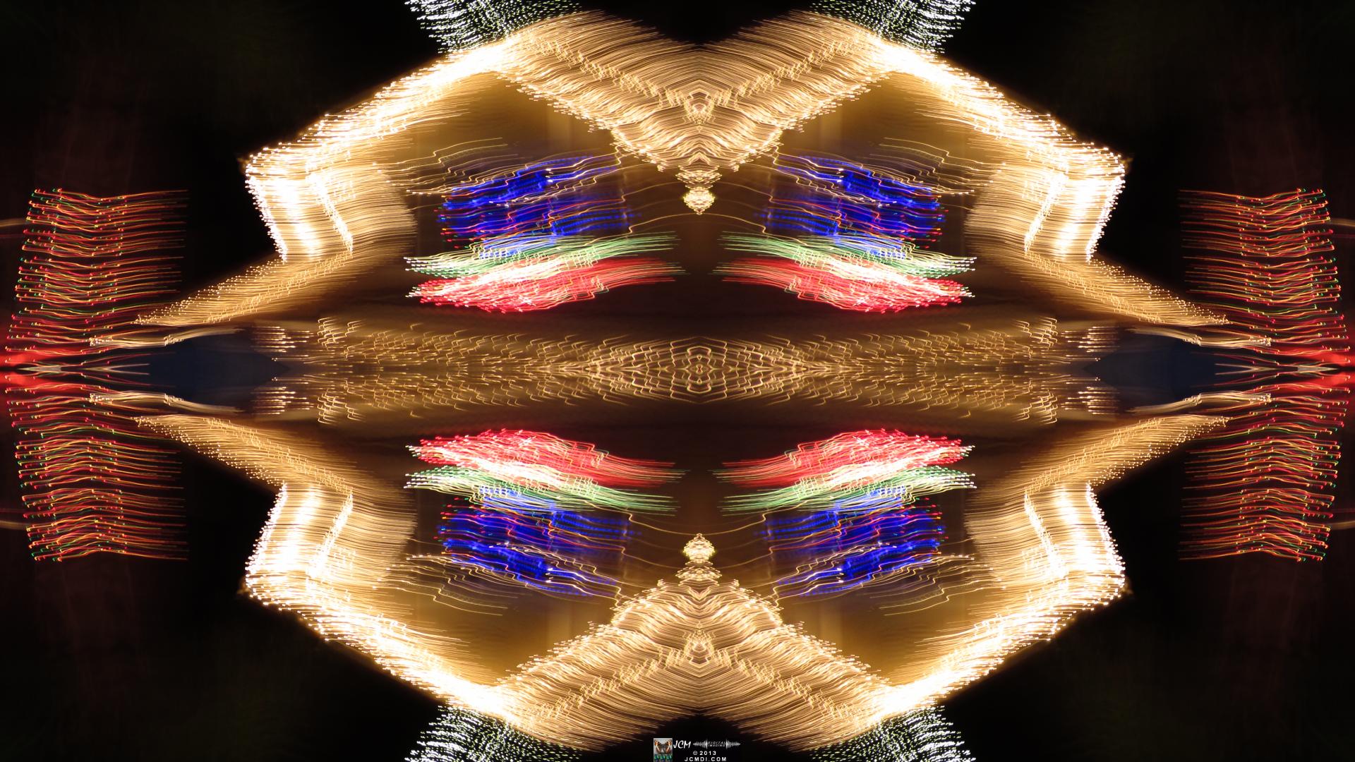 Wakefield Holiday Lightshow 2013 Quadroscopic long exposure artwork